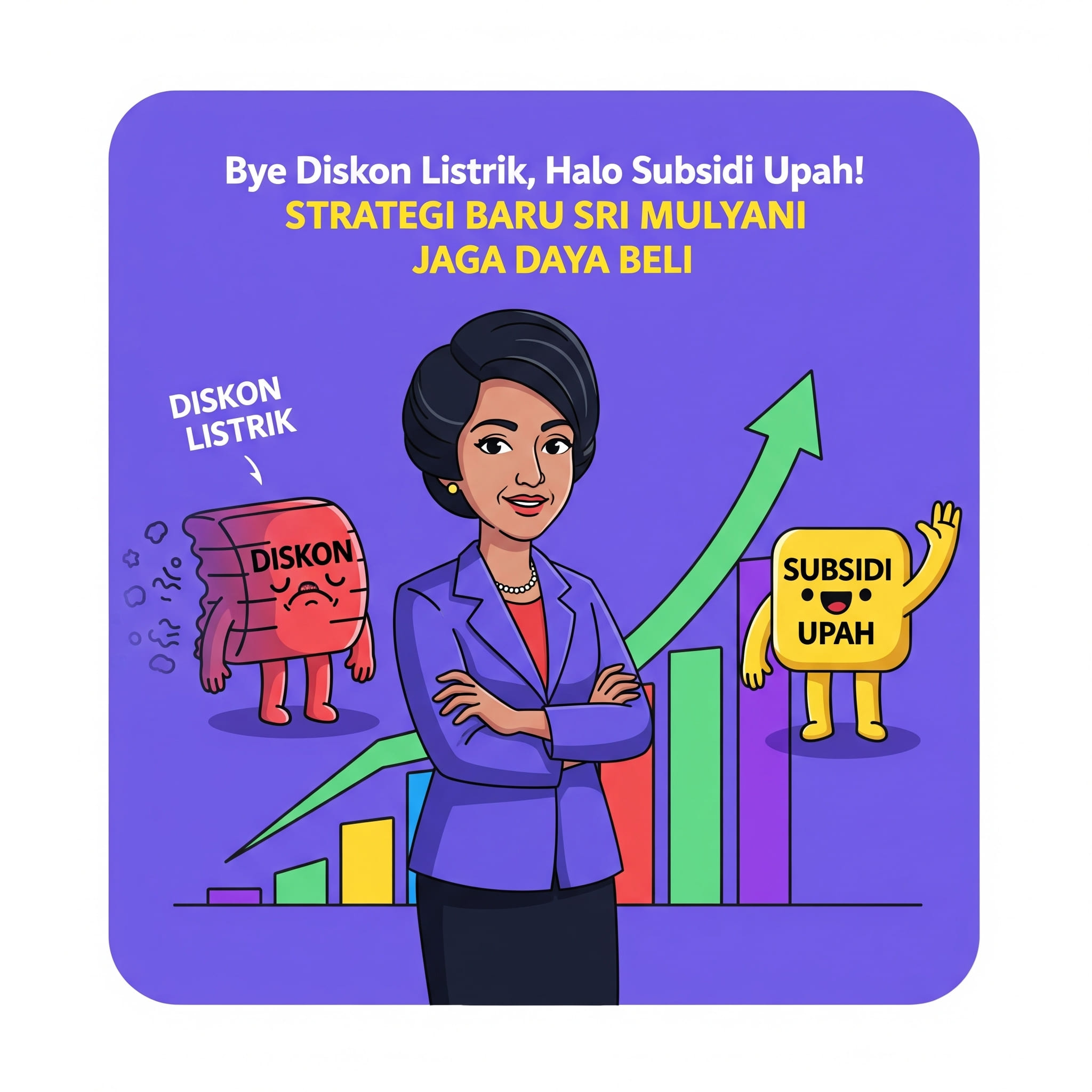“Bye Diskon Listrik, Halo Subsidi Upah! Strategi Baru Sri Mulyani Jaga Daya Beli”