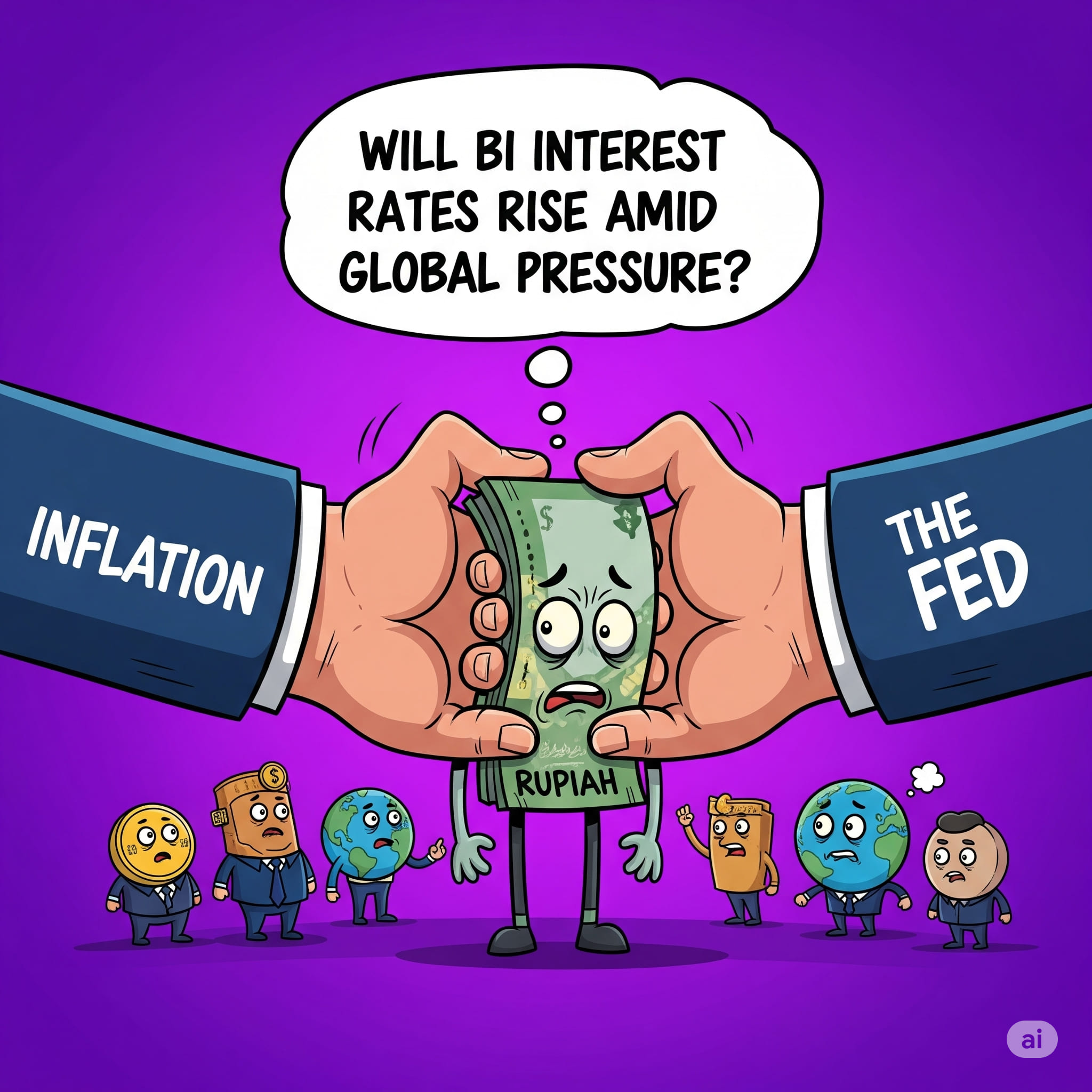Rupiah Terjepit Inflasi dan The Fed: Akankah Suku Bunga BI Ikut Mendaki di Tengah Tekanan Global?
