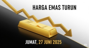 Harga Emas Antam Turun Lagi di Akhir Pekan, Jumat 27 Juni 2025