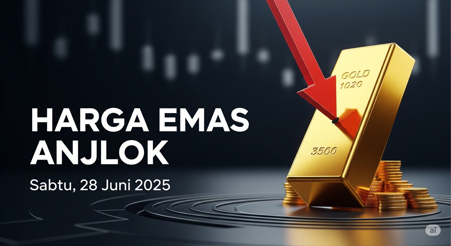 Harga Emas Antam Anjlok Rp 23.000 di Akhir Pekan, Sabtu 28 Juni 2025