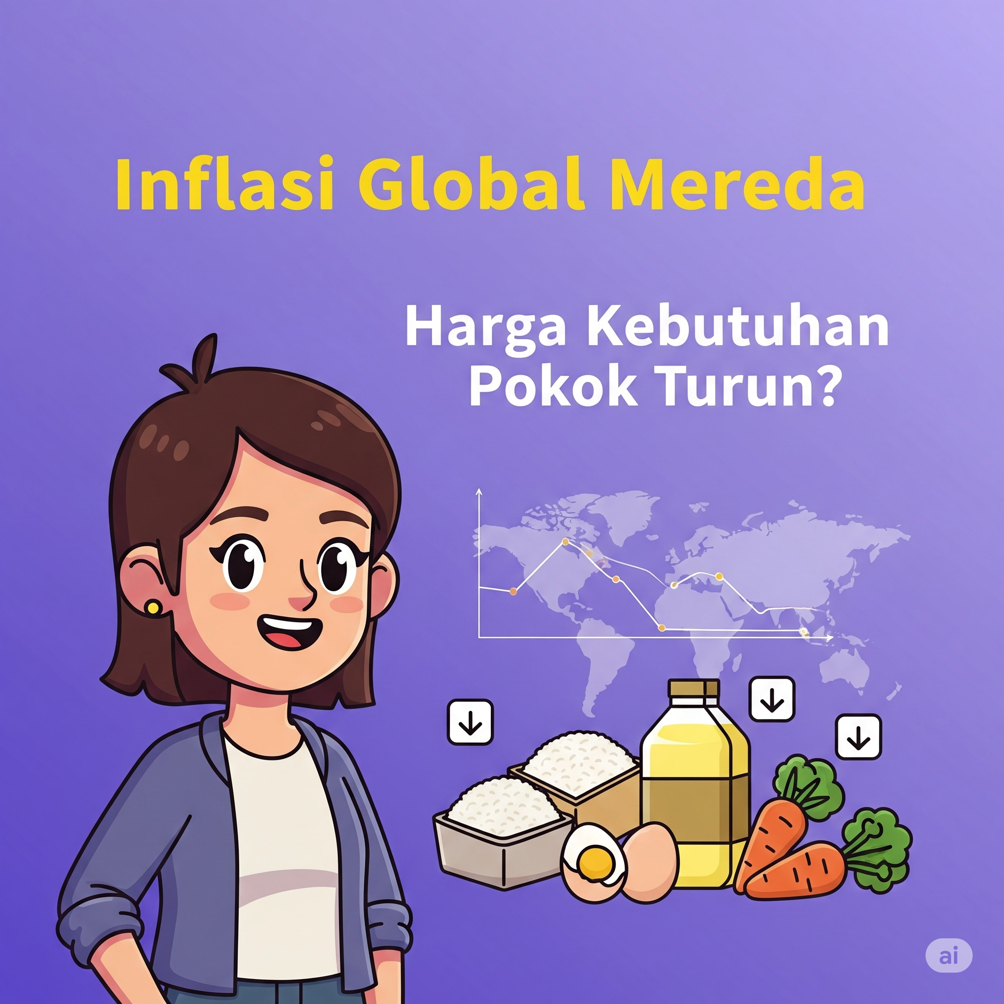 Inflasi Global Mereda: Harapan Turunnya Harga Kebutuhan Pokok di Indonesia?