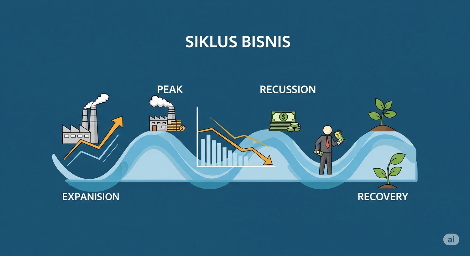 Memahami Siklus Bisnis: Dari Fase Ekspansi, Puncak, Resesi, hingga Pemulihan