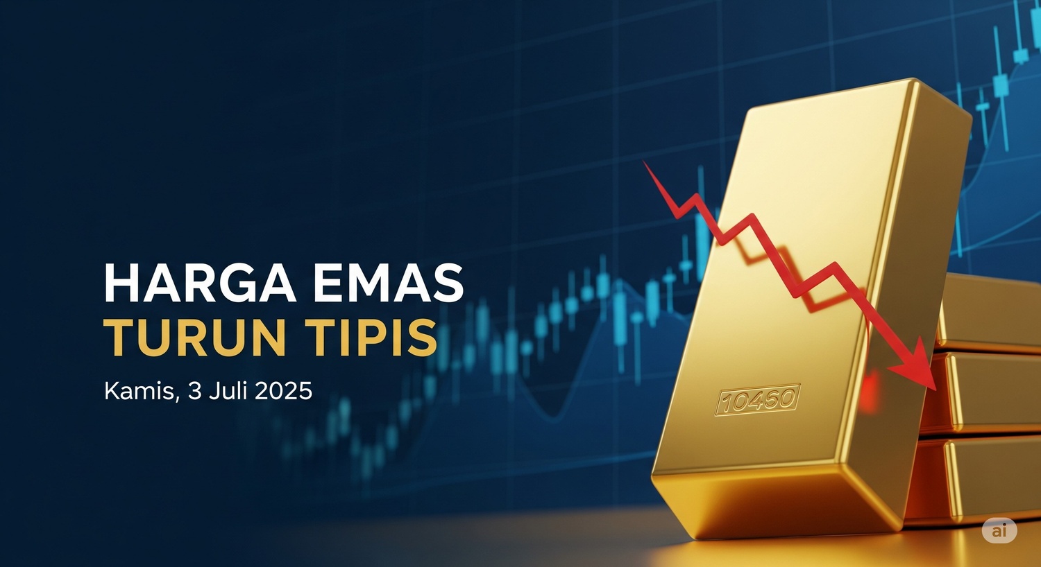 Reli Harga Emas Antam Tertahan, Hari Ini Turun Tipis Rp 2.000