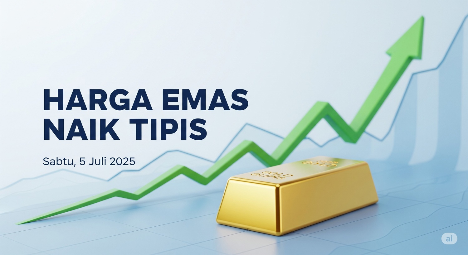Harga Emas Antam Hari Ini 5 Juli 2025 naik Lagi, Selisih Jual-Beli Sangat Tipis!