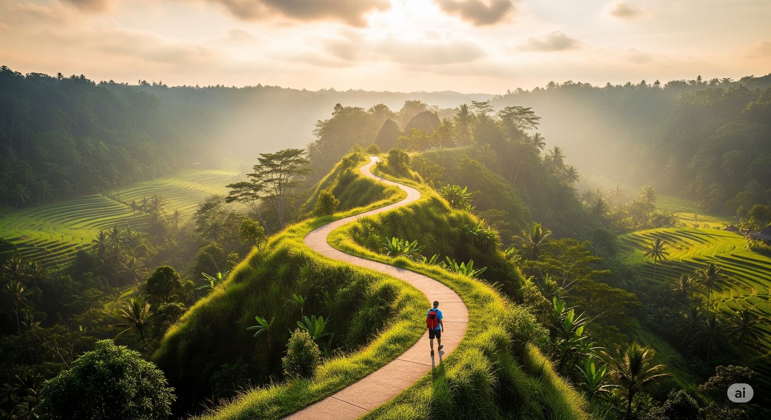 Campuhan Ridge Walk: Trekking Pagi Hari dengan Pemandangan Bukit yang Menakjubkan