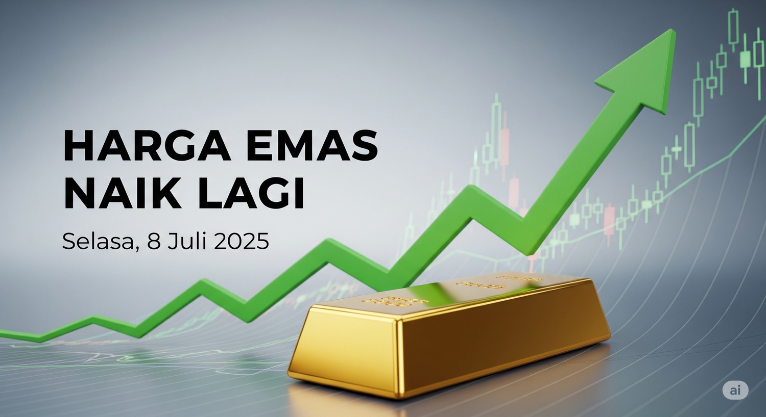 Harga Emas Antam Hari Ini 8 Juli 2025 Naik Rp5.000, Tren Penguatan Berlanjut?