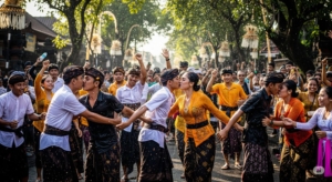 Omed-omedan: Tradisi Unik Pemuda Bali Simbol Kebersamaan