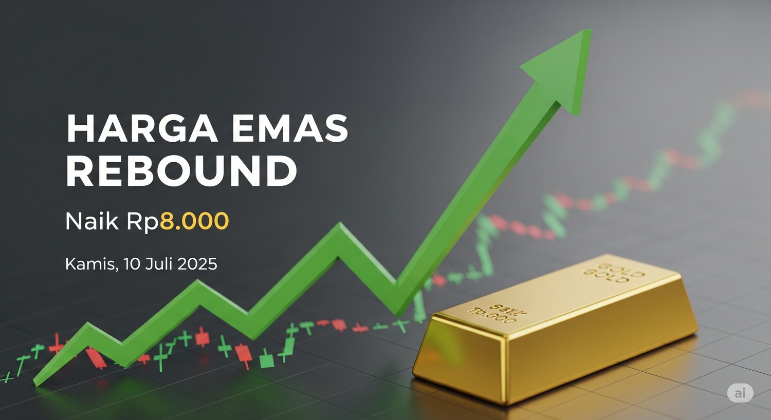 Harga Emas Antam Hari Ini Rebound, Naik Rp8.000 pada 10 Juli 2025