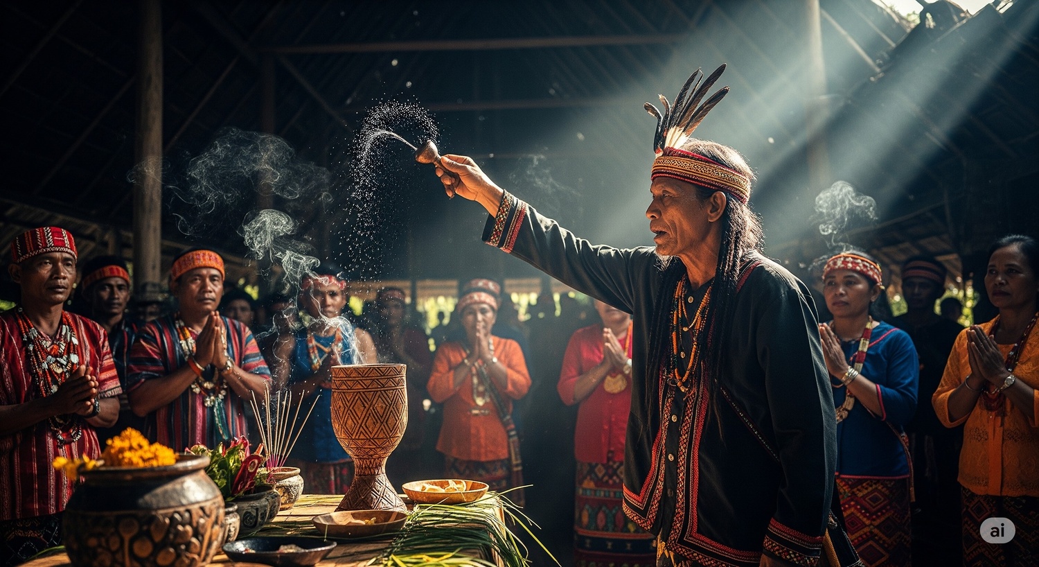 Mamapas Lewu: Ritual Sakral Suku Dayak untuk Membersihkan Lingkungan dari Pengaruh Buruk