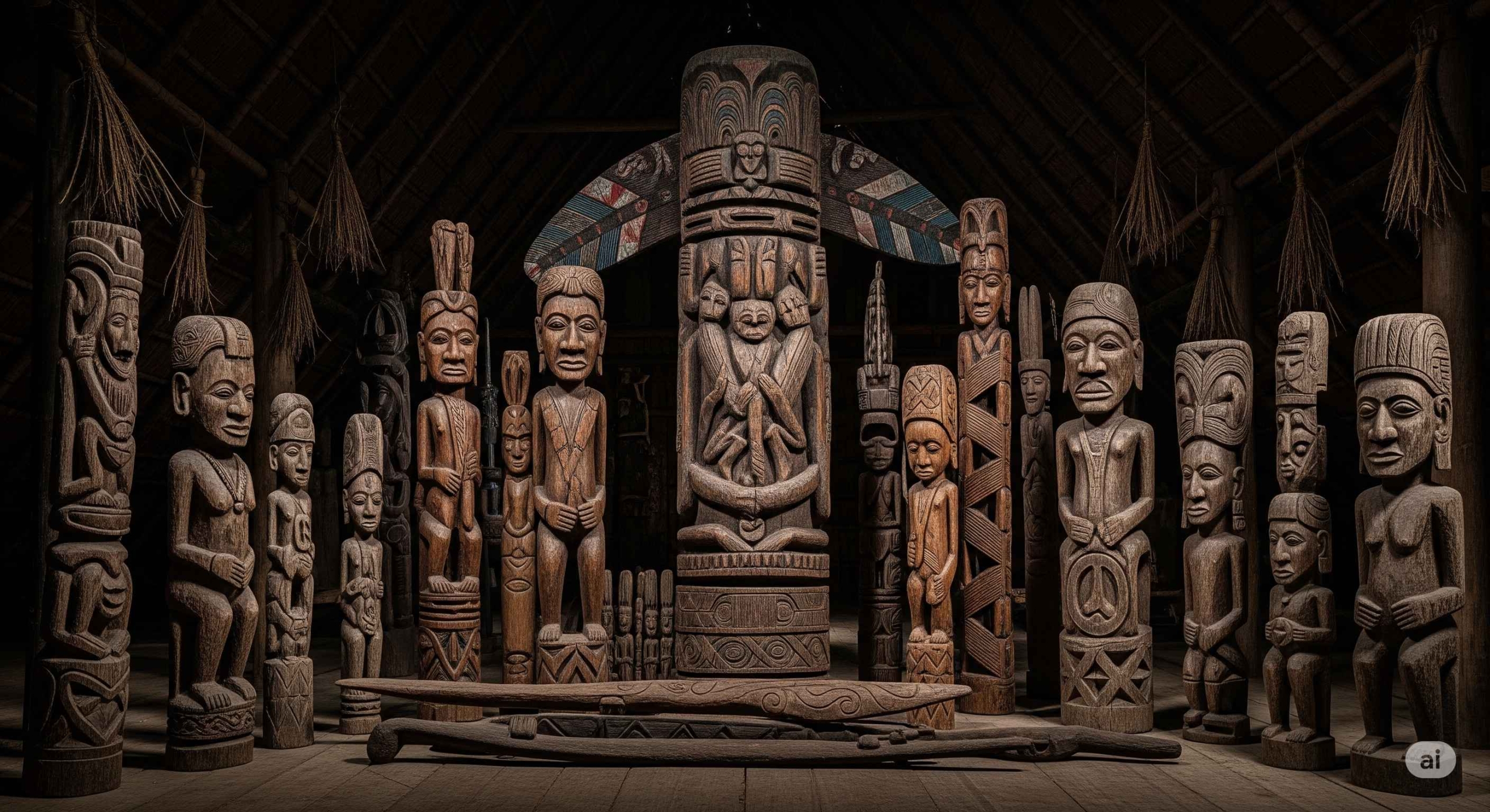 Seni Patung Asmat: Jembatan Menuju Dunia Arwah