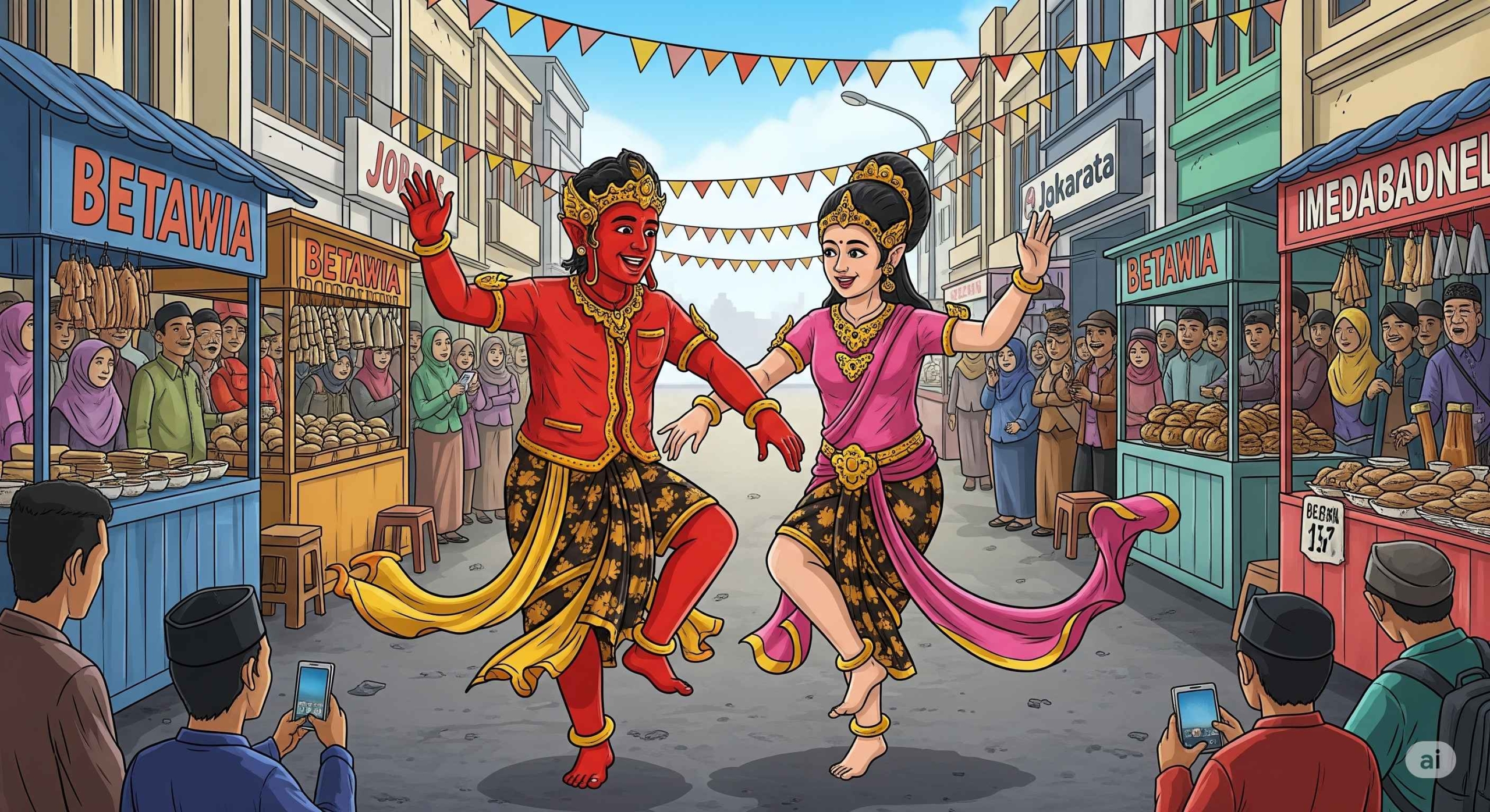Ondel-Ondel: Ikon Budaya Betawi yang Penuh Warna
