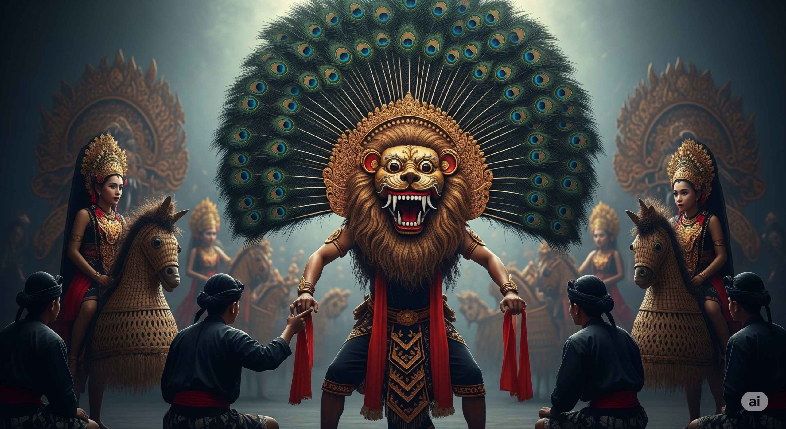 Reog Ponorogo: Tarian Mistis dengan Topeng Dadak Merak Raksasa