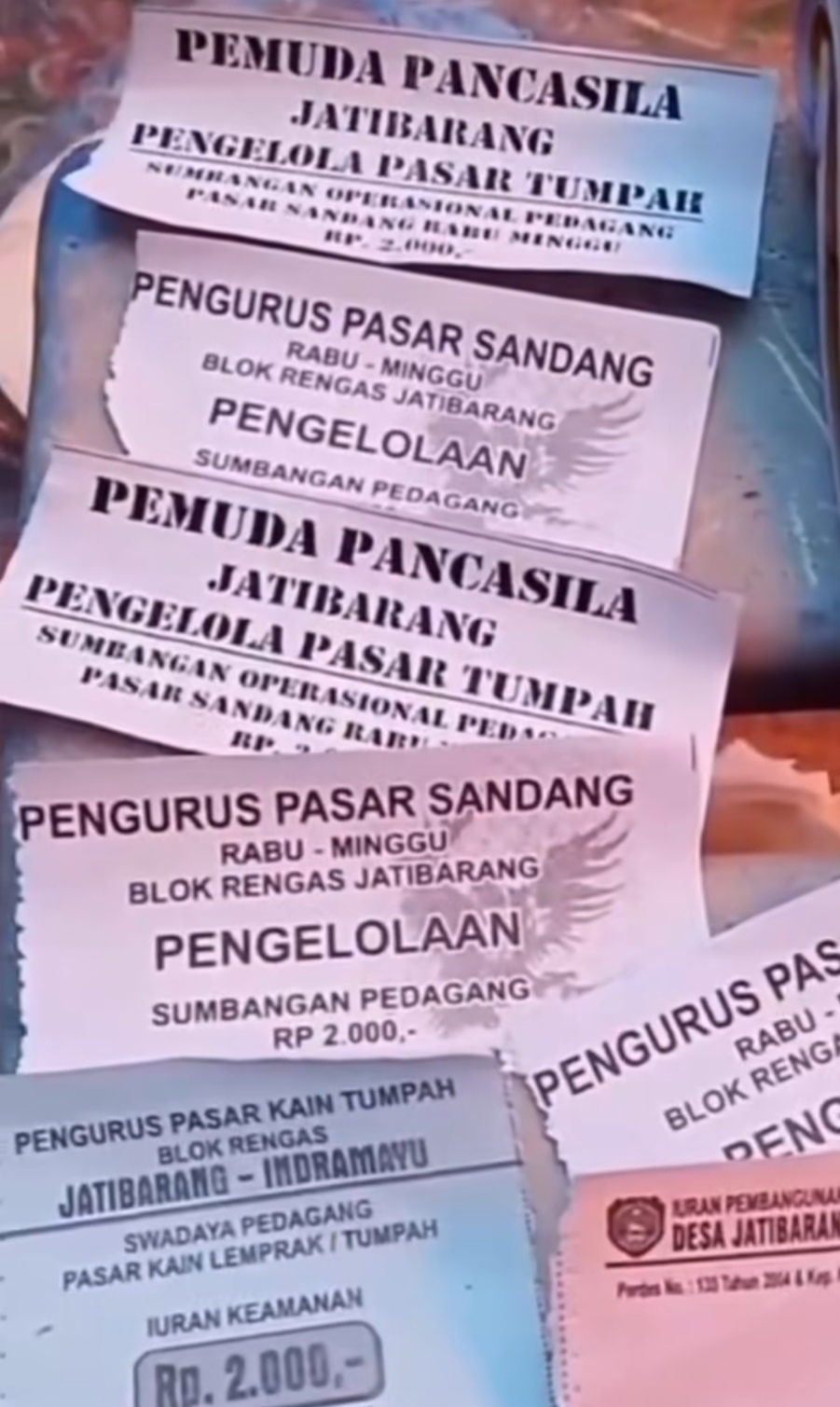 Viral Pungli di Pasar Jatibarang: Jeritan Pedagang, Belasan Karcis Ilegal, dan Turun Tangan Aparat