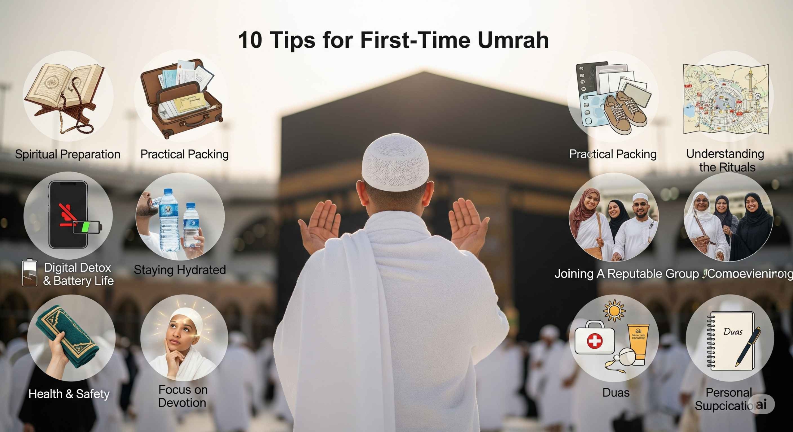 10 Tips Umrah Pertama Kali Agar Lebih Khusyuk dan Nyaman