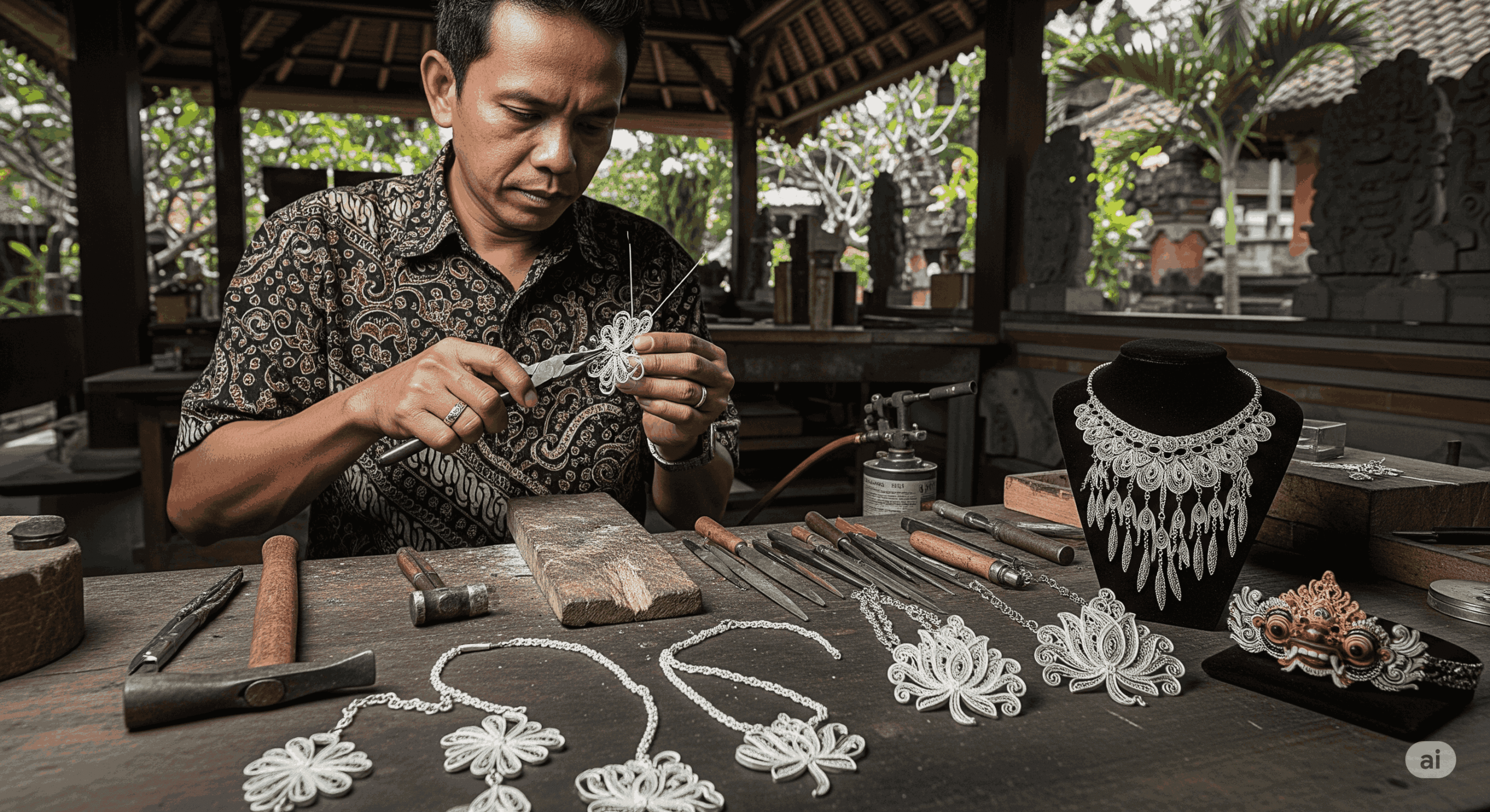 Seni Kriya Perak Celuk Bali: Kemewahan dalam Detail