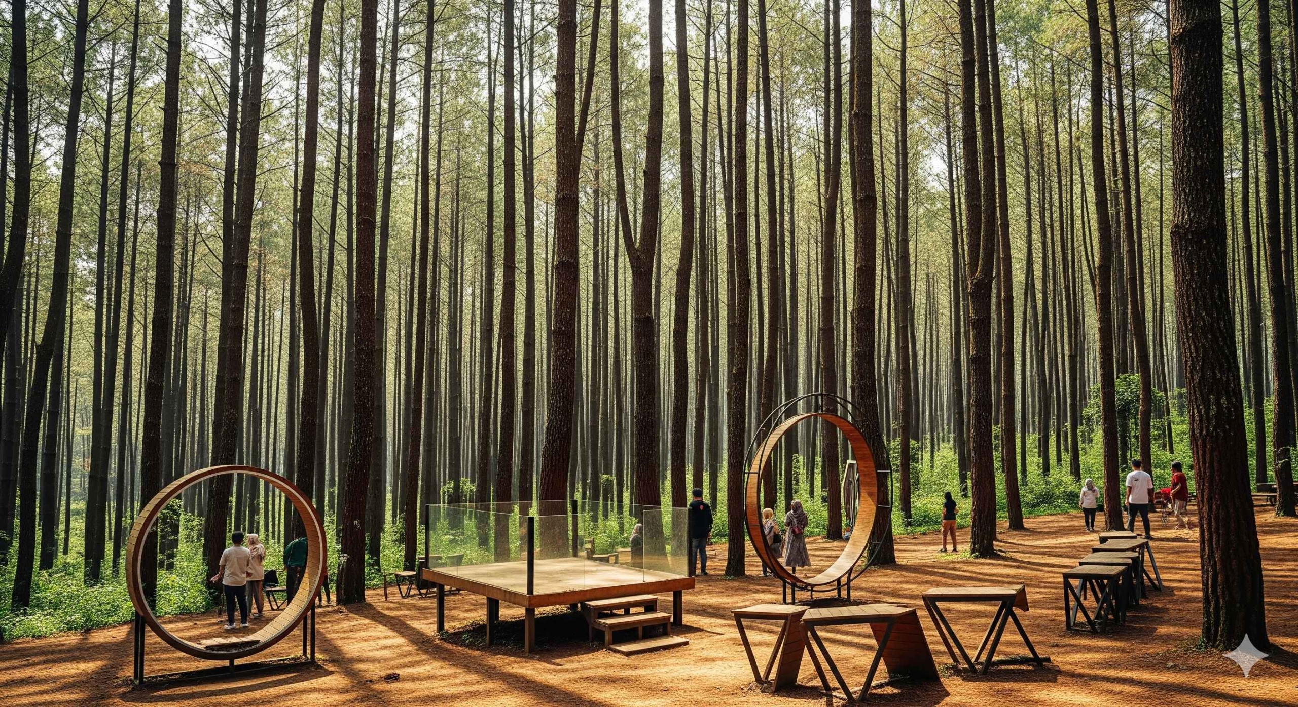 Hutan Pinus Mangunan: Pesona Hutan Kekinian dan Spot Foto Instagramable di Bantul