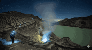 Kawah Ijen: Mendaki Malam Hari Demi Fenomena Api Biru yang Langka