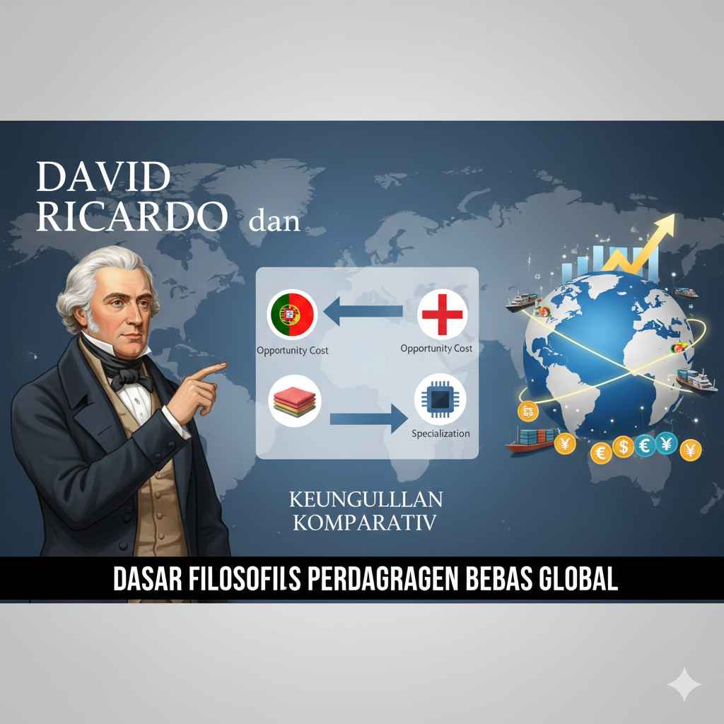 David Ricardo dan Keunggulan Komparatif: Dasar Perdagangan Bebas 🌐