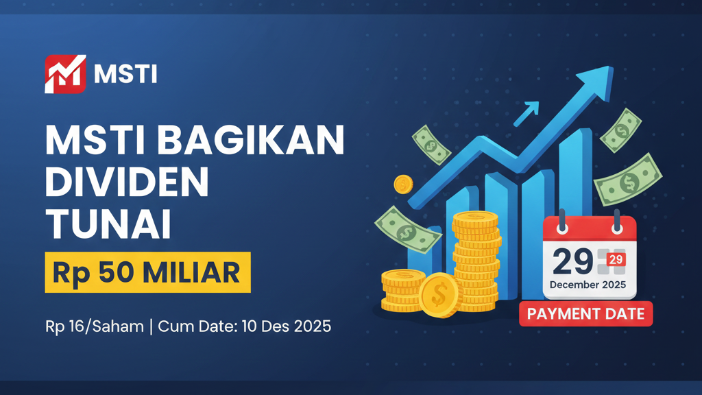 MSTI Bagikan Dividen Tunai Rp 50 Miliar: Siap-Siap Cuan di Akhir Tahun!