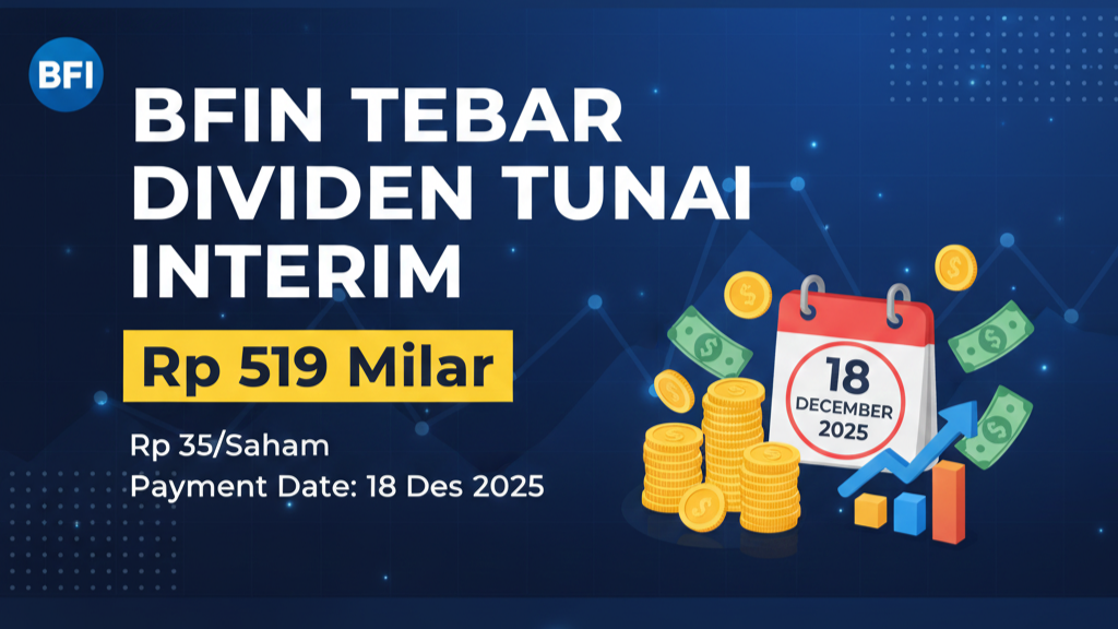 BFIN Tebar Dividen Interim Rp 519 Miliar: Rp 35 per Saham Masuk Rekening Investor!