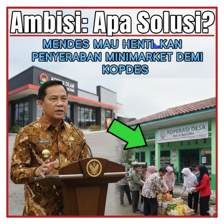 Ambisi apa solusi? Mendes mau henti kan penyebaran minimarket demi kopdes.