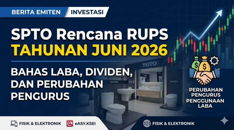Surya Pertiwi (SPTO) Umumkan Rencana RUPS Tahunan Juni 2026, Bahas Penggunaan Laba Hingga Perubahan Penguru
